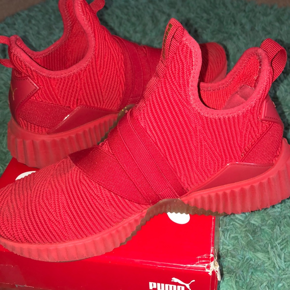 Red with golden buckle PUMAS
